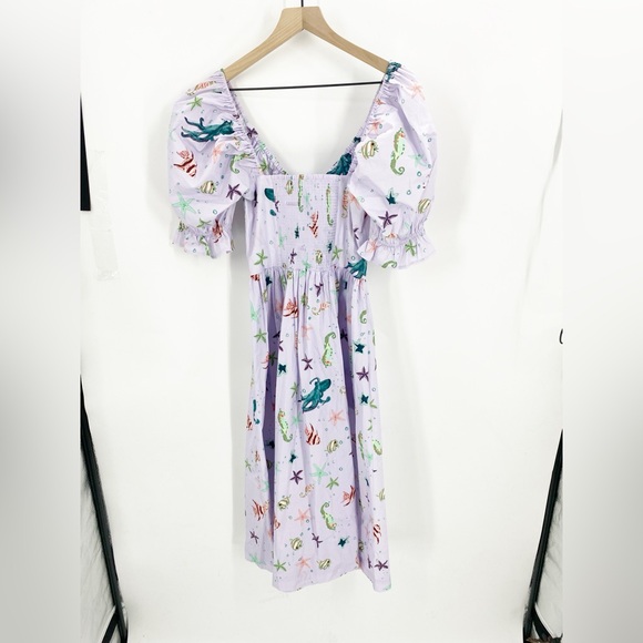 Hill House Ophelia Dress in Sea Creatures Sz S - Picture 6 of 6